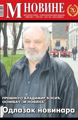 M Novine, Sr. Mitrovica - broj 1004, 17. mar 2021.