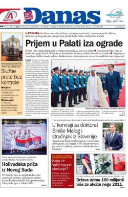 Danas - broj 7207, 23. jun 2017.