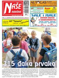 Naše novine, Temerin - broj 221, 20. sep 2013.