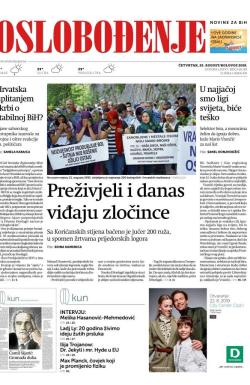 Oslobođenje - broj 26125, 22. avg 2019.