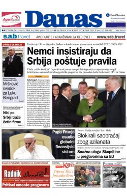Danas - broj 5904, 28. nov 2013.