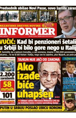 Informer - broj 2422, 7. apr 2020.