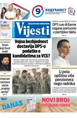 Vijesti - broj 8034, 20. avg 2020.