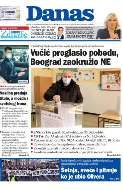 Danas - broj 8876, 17. jan 2022.