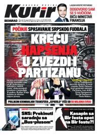 Kurir - broj 3551, 15. avg 2013.