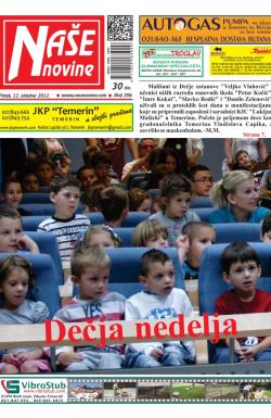 Naše novine, Temerin - broj 206, 12. okt 2012.