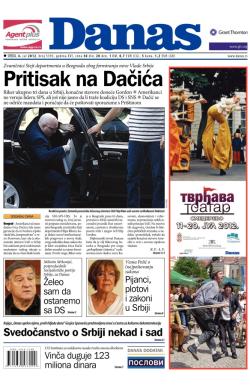 Danas - broj 5392, 4. jul 2012.