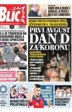 Blic - broj 8768, 27. jul 2021.