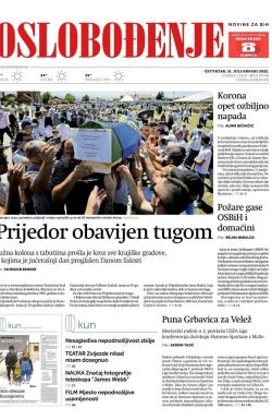 Oslobođenje - broj 27048, 21. jul 2022.