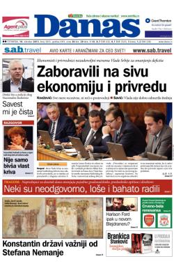 Danas - broj 5855, 10. okt 2013.