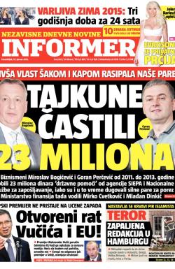Informer - broj 819, 12. jan 2015.