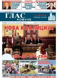 Novi glas komune, Apatin - broj 161, 15. jun 2012.