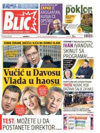 Blic - broj 6446, 23. jan 2015.