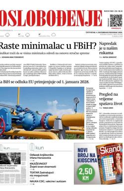 Oslobođenje - broj 28082, 4. dec 2025.