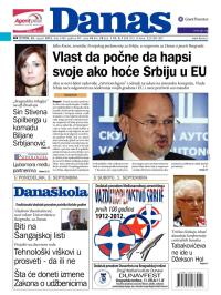 Danas - broj 5449, 30. avg 2012.