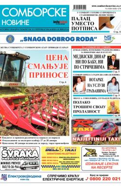 Somborske novine - broj 3142, 12. sep 2014.