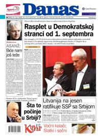 Danas - broj 5436, 17. avg 2012.