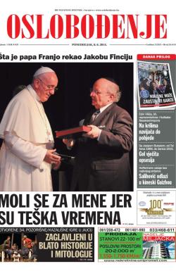Oslobođenje - broj 24.615, 8. jun 2015.