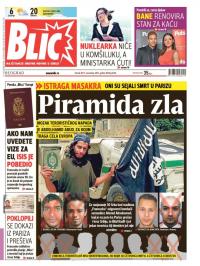Blic - broj 6740, 17. nov 2015.