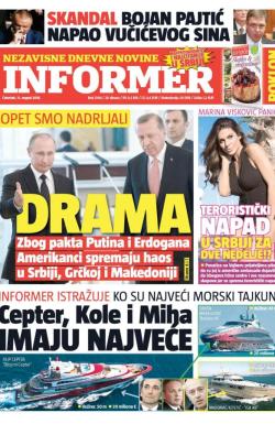 Informer - broj 1304, 11. avg 2016.