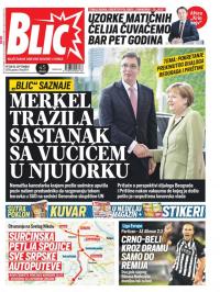 Blic - broj 8114, 20. sep 2019.