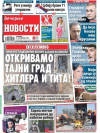 Večernje novosti - broj 1707, 8. nov 2015.