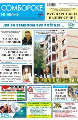Somborske novine - broj 3281, 12. maj 2017.