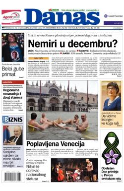 Danas - broj 5523, 12. nov 2012.
