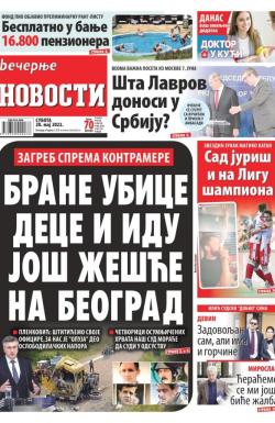 Večernje novosti - broj 4321, 28. maj 2022.