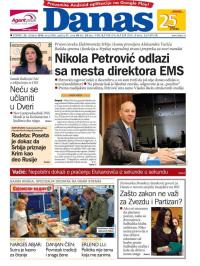 Danas - broj 6966, 25. okt 2016.