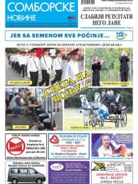 Somborske novine - broj 3340, 29. jun 2018.