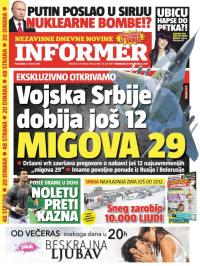 Informer - broj 1431, 9. jan 2017.