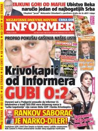 Informer CG - broj 1286, 21. jul 2016.
