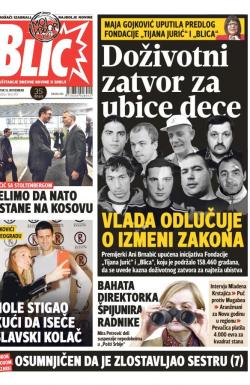 Blic - broj 7457, 16. nov 2017.
