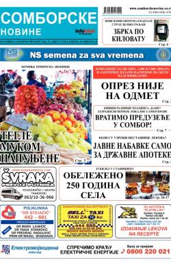 Somborske novine - broj 3087, 23. avg 2013.