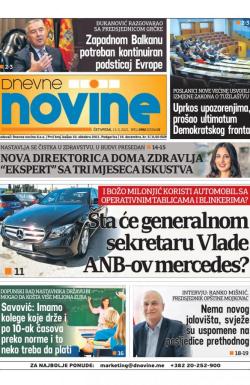 Dnevne novine - broj 2987, 13. maj 2021.