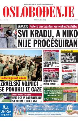 Oslobođenje - broj 24.309, 6. avg 2014.