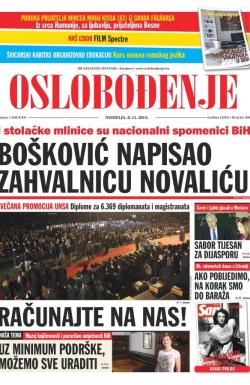 Oslobođenje - broj 24.768, 8. nov 2015.