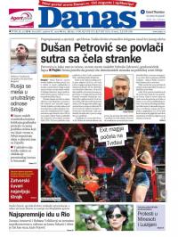 Danas - broj 6857, 8. jul 2016.
