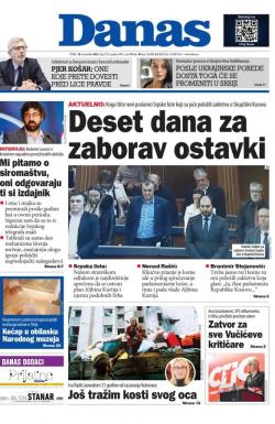 Danas - broj 9155, 18. nov 2022.