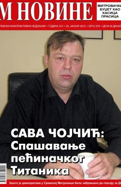 M Novine, Sr. Mitrovica - broj 579, 23. jan 2013.
