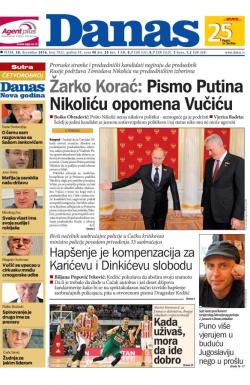 Danas - broj 7032, 30. dec 2016.