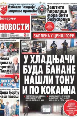 Večernje novosti - broj 4057, 28. avg 2021.