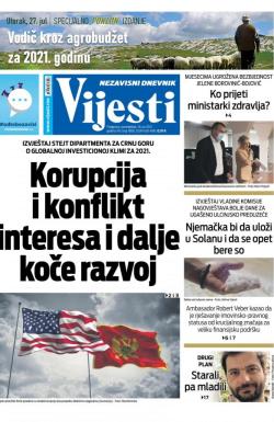 Vijesti - broj 8366, 26. jul 2021.