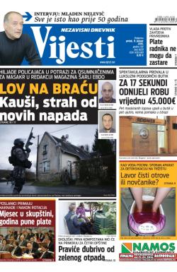 Vijesti - broj 6029, 9. jan 2015.
