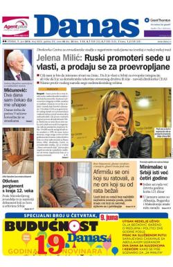 Danas - broj 6826, 7. jun 2016.