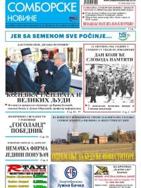 Somborske novine - broj 3304, 20. okt 2017.