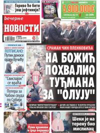 Večernje novosti - broj 3121, 8. jan 2019.