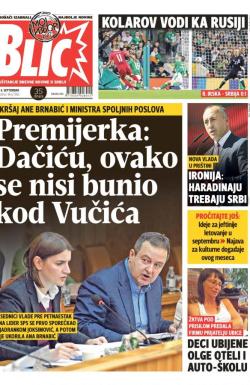 Blic - broj 7386, 6. sep 2017.