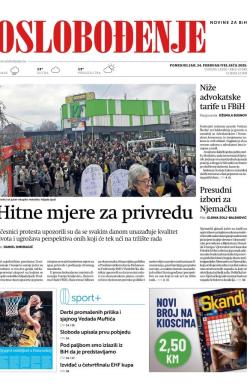 Oslobođenje - broj 27844, 24. feb 2025.